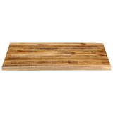 Bordplate 110x80x3,8 cm naturlig kant grovt heltre mangotre