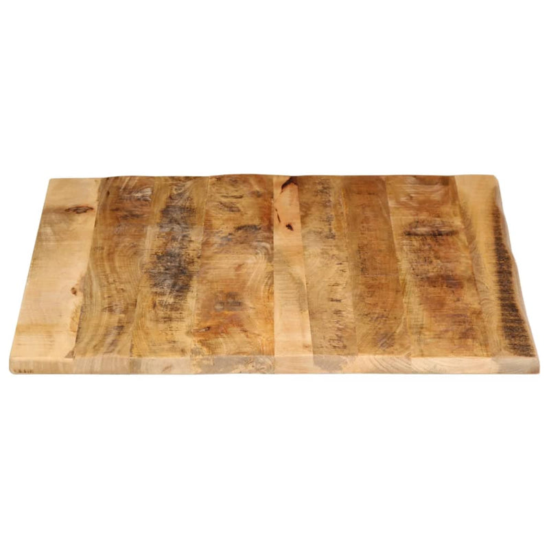 Bordplate 110x80x3,8 cm naturlig kant grovt heltre mangotre