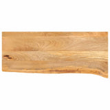 Bordplate med naturlig kant 70x20x2,5 cm heltre mango