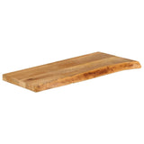 Bordplate med naturlig kant 70x20x2,5 cm heltre mango