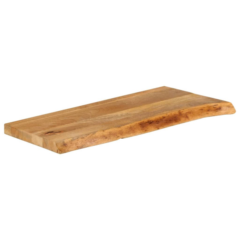 Bordplate med naturlig kant 70x20x2,5 cm heltre mango