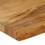 Bordplate med naturlig kant 70x20x2,5 cm heltre mango