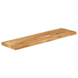 Bordplate med naturlig kant 120x20x2,5 cm heltre mango