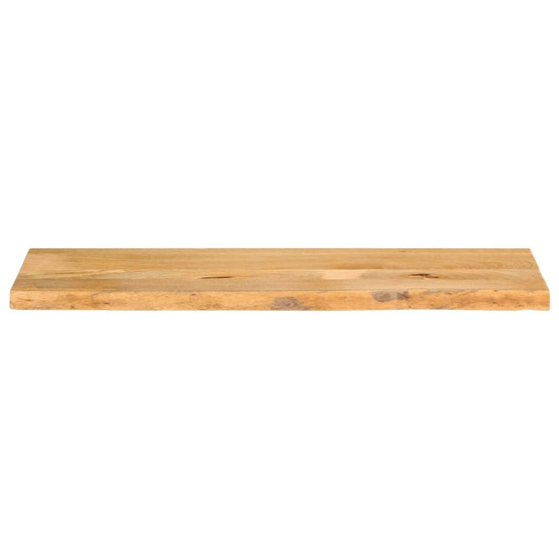 Bordplate med naturlig kant 120x20x2,5 cm heltre mango