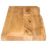 Bordplate med naturlig kant 120x20x2,5 cm heltre mango