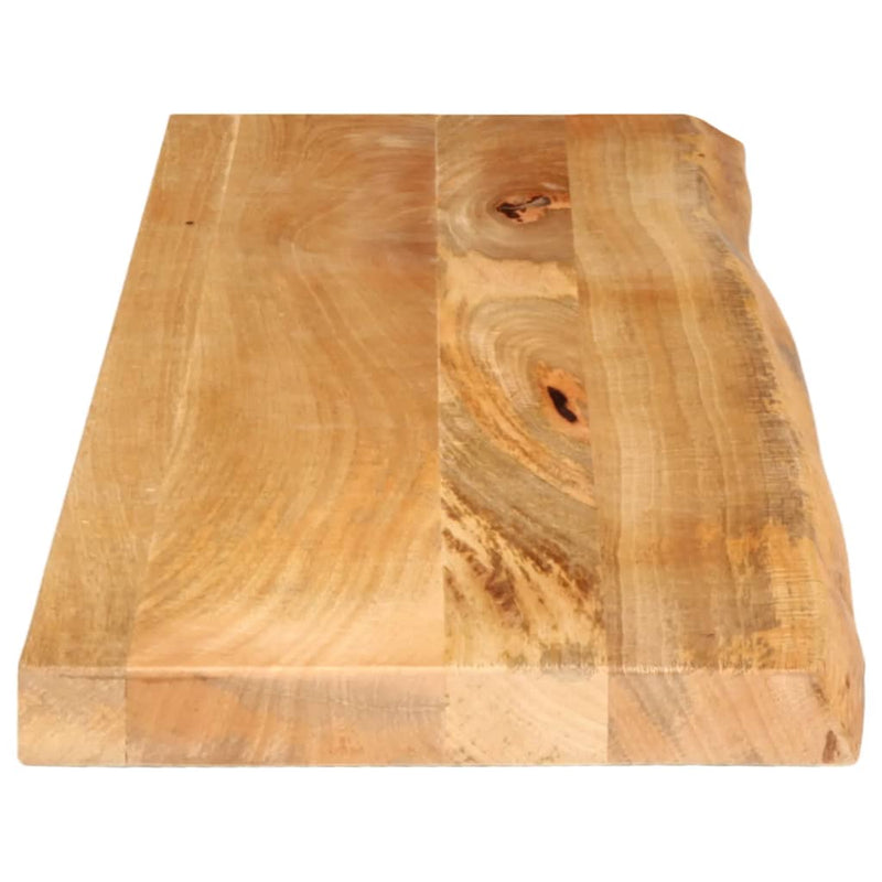 Bordplate med naturlig kant 100x30x2,5 cm heltre mango