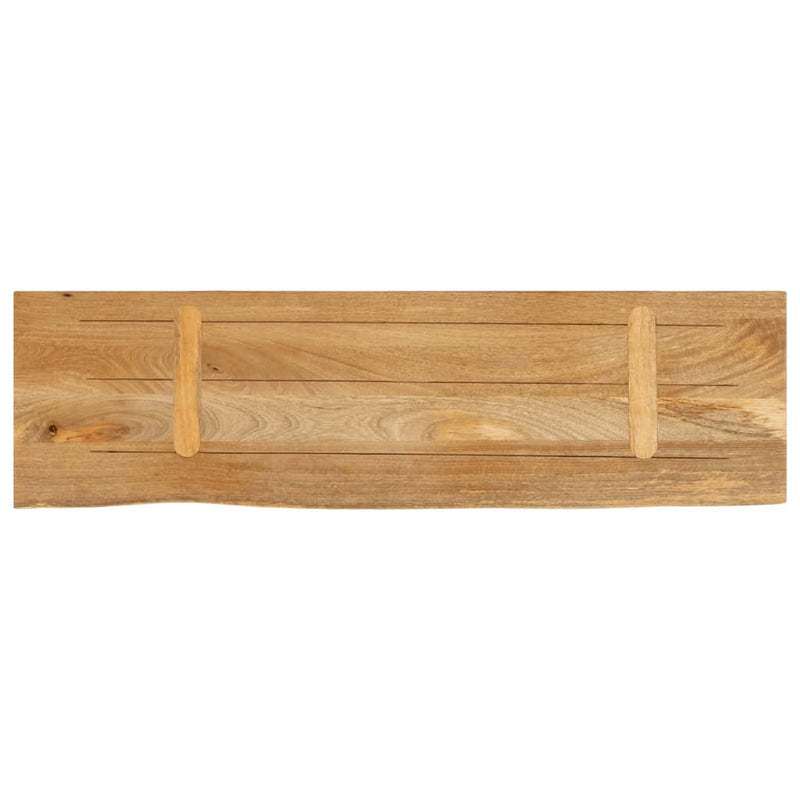 Bordplate med naturlig kant 100x30x2,5 cm heltre mango