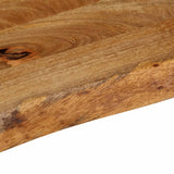 Bordplate med naturlig kant 100x30x2,5 cm heltre mango