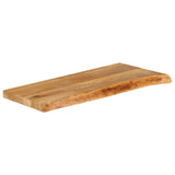 Bordplate med naturlig kant 140x30x2,5 cm heltre mango