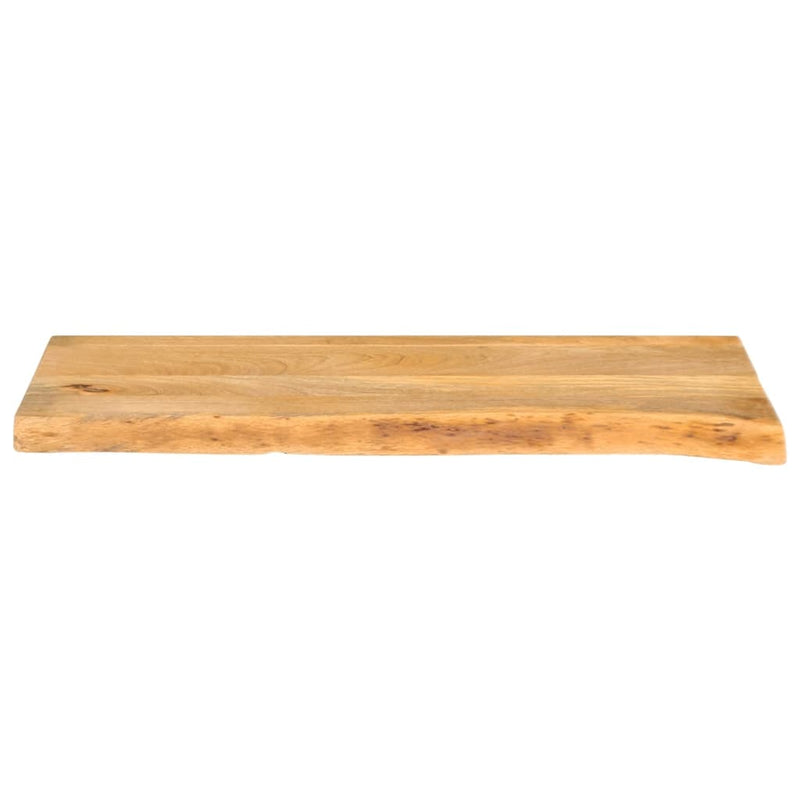 Bordplate med naturlig kant 140x30x2,5 cm heltre mango