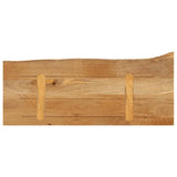 Bordplate med naturlig kant 140x30x2,5 cm heltre mango