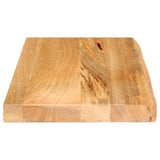 Bordplate 50x40x2,5 cm naturlig kant heltre mango