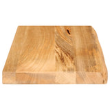 Bordplate 60x40x2,5 cm naturlig kant heltre mango