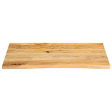 Bordplate 80x60x2,5 cm naturlig kant heltre mango