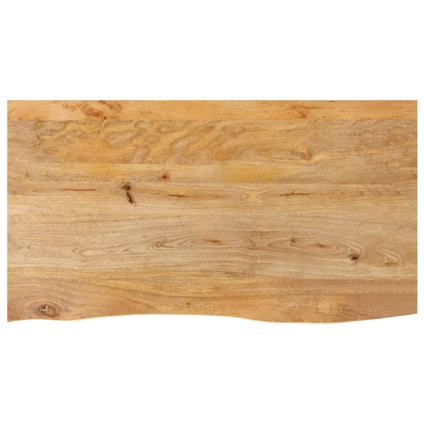 Bordplate 120x60x2,5 cm naturlig kant heltre mango