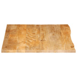 Bordplate 100x80x2,5 cm naturlig kant heltre mango