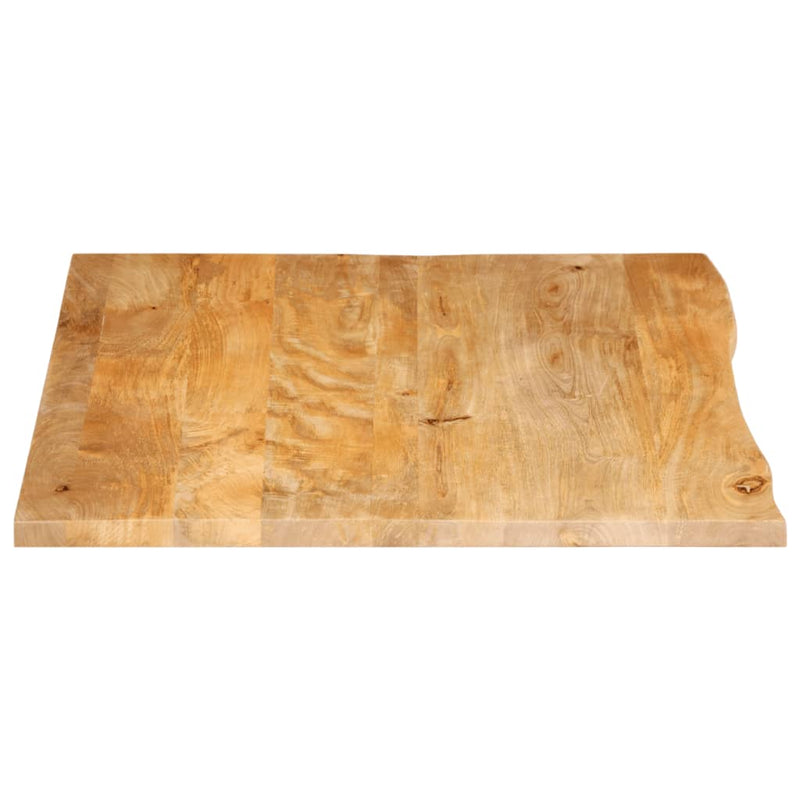 Bordplate 100x80x2,5 cm naturlig kant heltre mango