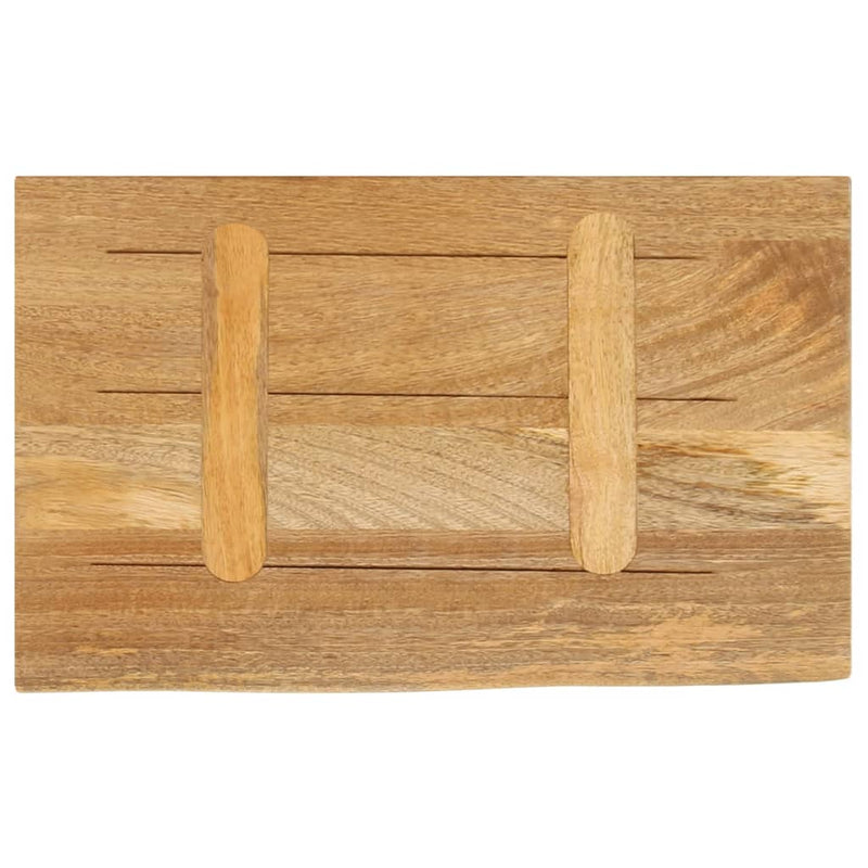 Bordplate naturlig kant 50x20x3,8 cm heltre mango