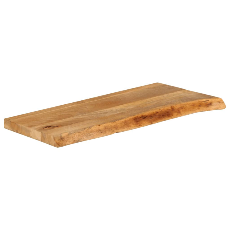 Bordplate naturlig kant 70x30x3,8 cm heltre mango