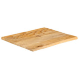 Bordplate naturlig kant 40x40x3,8 cm heltre mango