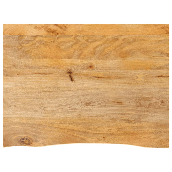 Bordplate 70x60x3,8 cm naturlig kant heltre mango