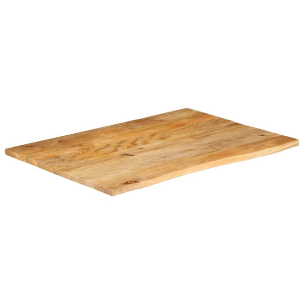 Bordplate 90x80x3,8 cm naturlig kant heltre mango