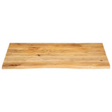 Bordplate 90x80x3,8 cm naturlig kant heltre mango