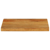 Bordplate med naturlig kant 50x20x2,5 cm heltre mango