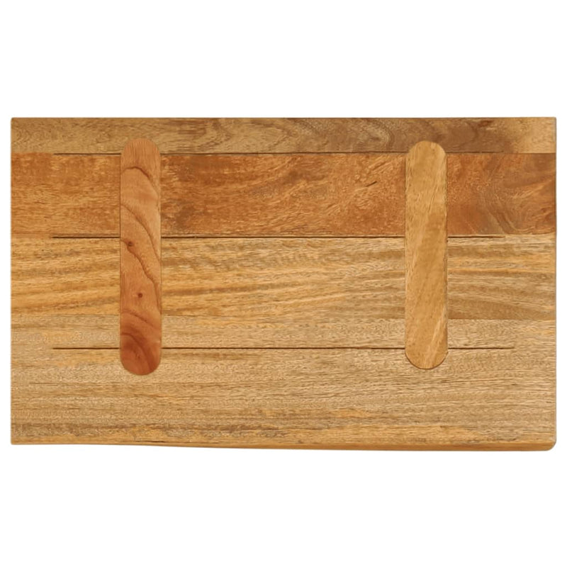 Bordplate med naturlig kant 50x20x2,5 cm heltre mango