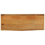 Bordplate med naturlig kant 70x20x2,5 cm heltre mango