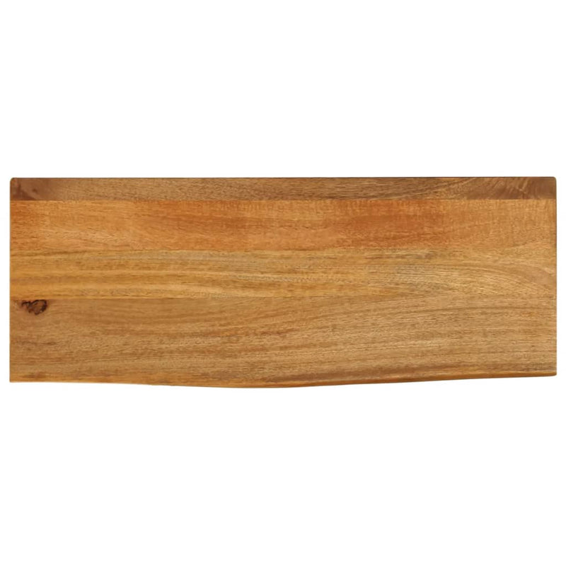 Bordplate med naturlig kant 70x20x2,5 cm heltre mango