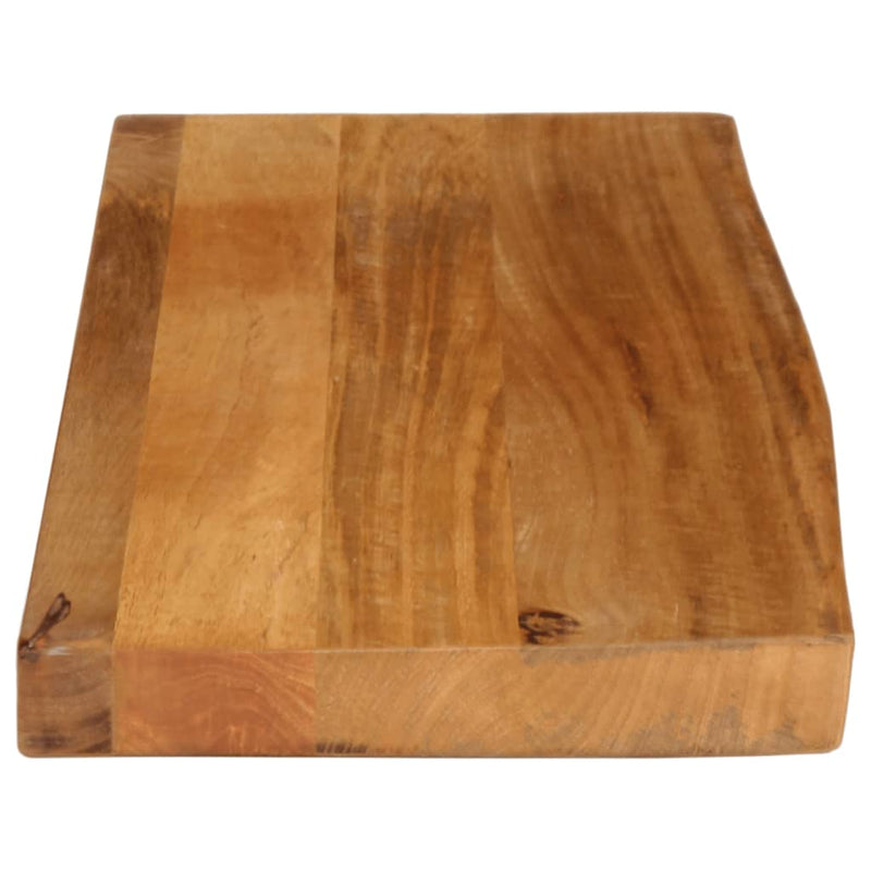 Bordplate med naturlig kant 70x20x2,5 cm heltre mango