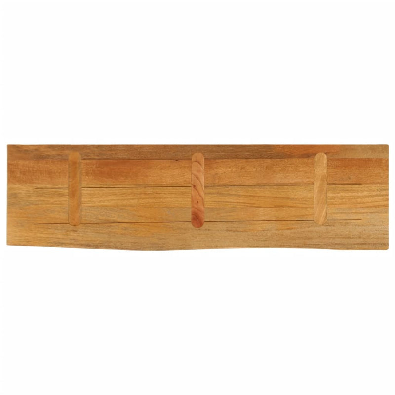 Bordplate med naturlig kant 110x20x2,5 cm heltre mango