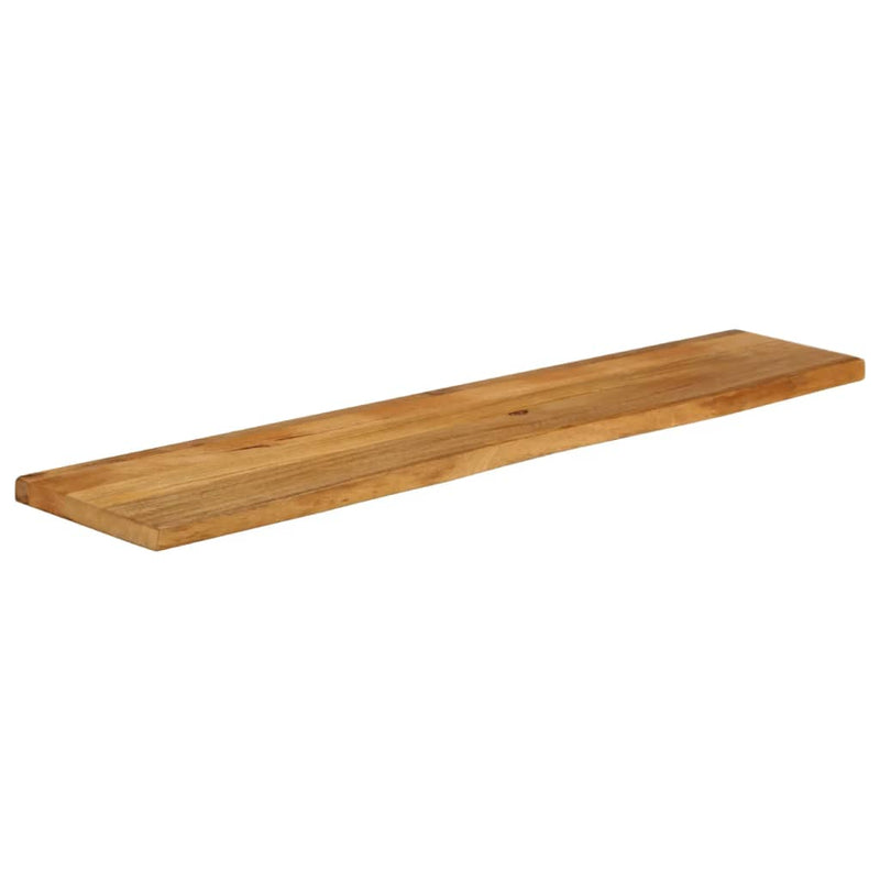 Bordplate med naturlig kant 140x20x2,5 cm heltre mango