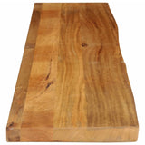 Bordplate med naturlig kant 140x20x2,5 cm heltre mango