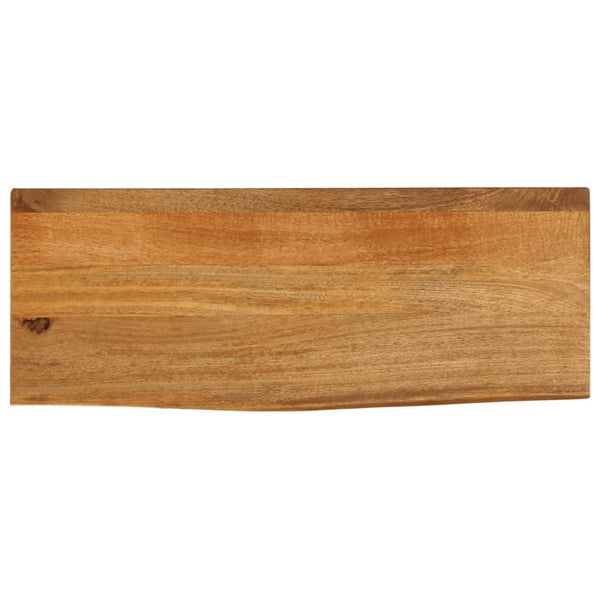 Bordplate med naturlig kant 70x30x2,5 cm heltre mango