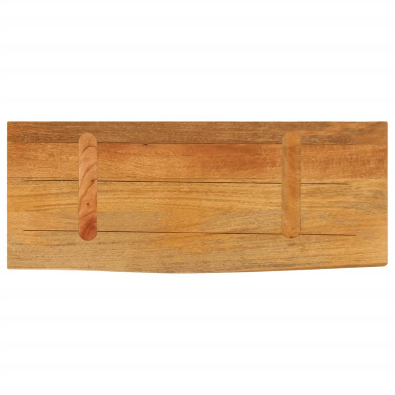 Bordplate med naturlig kant 70x30x2,5 cm heltre mango