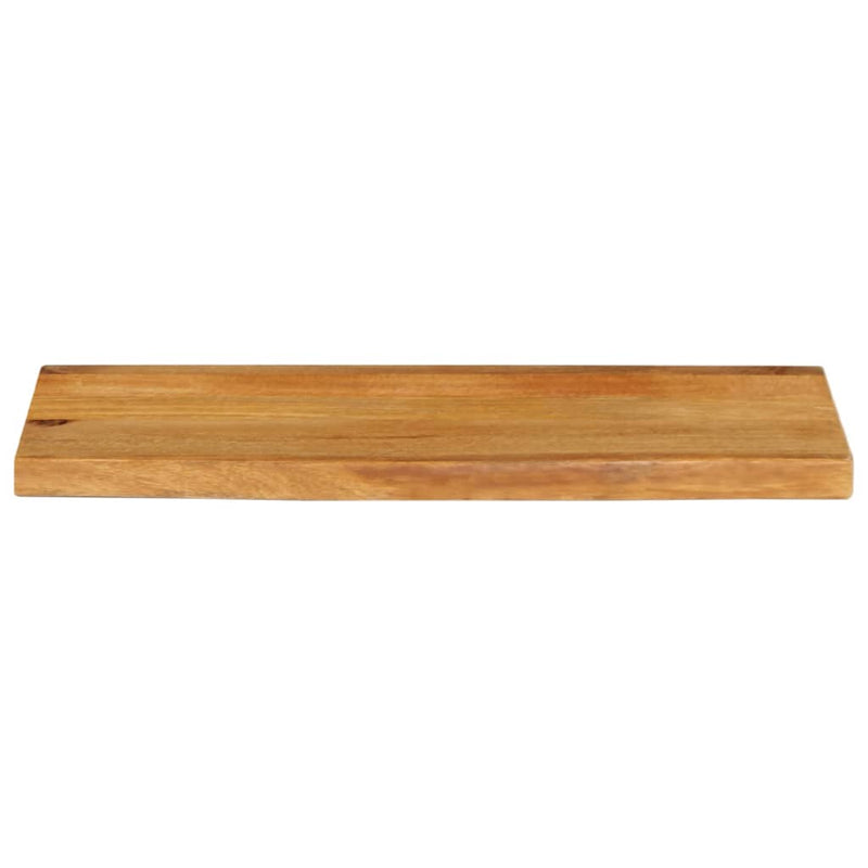 Bordplate med naturlig kant 90x30x2,5 cm heltre mango