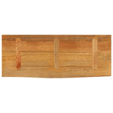 Bordplate med naturlig kant 90x30x2,5 cm heltre mango