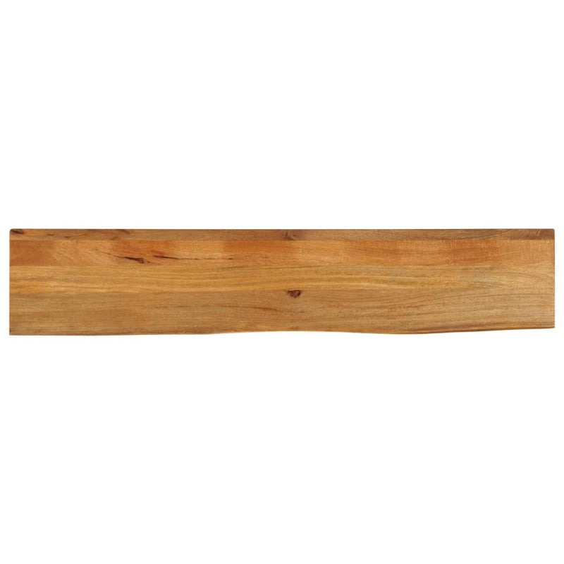 Bordplate med naturlig kant 140x30x2,5 cm heltre mango