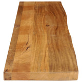 Bordplate med naturlig kant 140x30x2,5 cm heltre mango