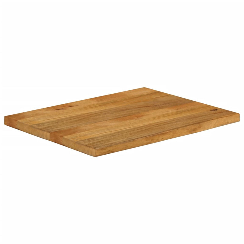 Bordplate 70x60x2,5 cm naturlig kant heltre mango