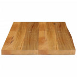 Bordplate 70x60x2,5 cm naturlig kant heltre mango