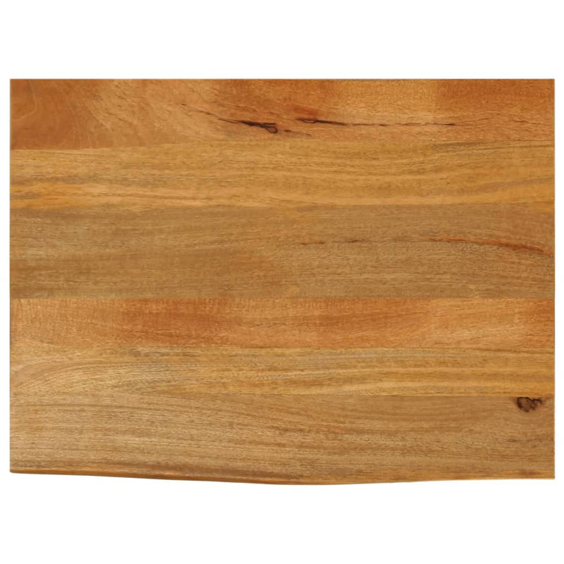 Bordplate 90x60x2,5 cm naturlig kant heltre mango