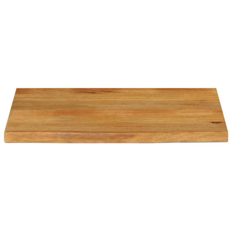 Bordplate 90x60x2,5 cm naturlig kant heltre mango