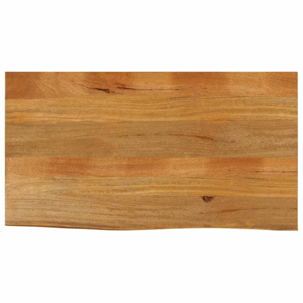 Bordplate 120x60x2,5 cm naturlig kant heltre mango