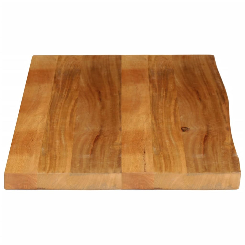 Bordplate 120x60x2,5 cm naturlig kant heltre mango