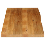 Bordplate 140x60x2,5 cm naturlig kant heltre mango