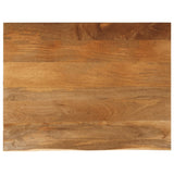 Bordplate 90x80x2,5 cm naturlig kant heltre mango