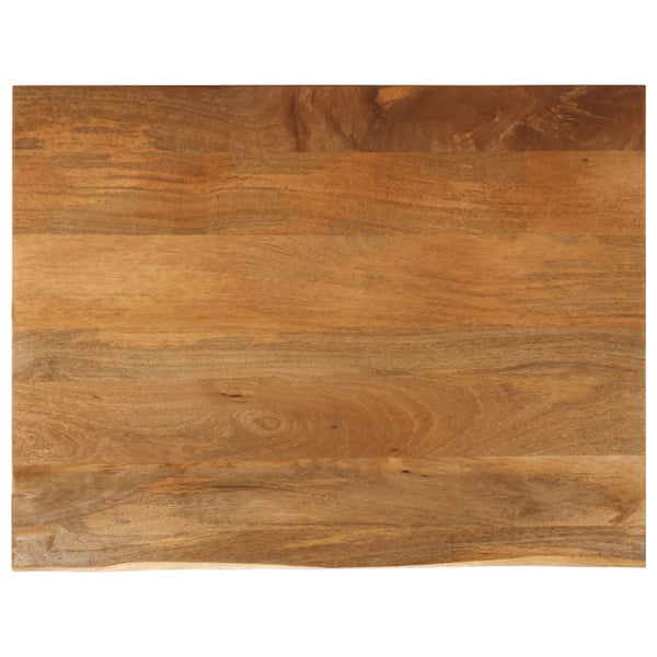 Bordplate 90x80x2,5 cm naturlig kant heltre mango